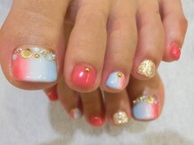 ネイルサロン ロゼオ(Nail salon Roseo)/■渋谷>付け放題9350円春色Foot