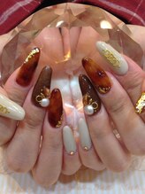 エスフィーネイルサロン ブリーユ(Esfy nailsalon Brille)/大人べっ甲ネイル
