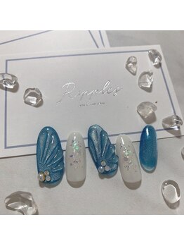 夏マーメイドネイル