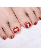 リグネイルスタジオ(Lig nail studio)/サッカーサポーターネイル