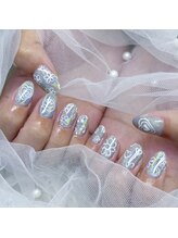 ピョルネイル 流山おおたかの森(Byeol Nail)/#キラキラ#手書きネイル