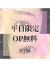 平日限定OP無料☆アイブロウワックス+まつげパーマ+オプション1つ ¥9600→
