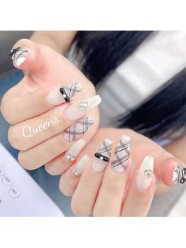 クイーンズビューティーサロン 新宿本店(Queen's beauty salon)/チップ長さ出し10本やり放題