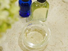 ハーブオイルからアメニティまですべて高品質のオーガニック素材