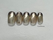 キャンアイドレッシー 長岡店(Can I Dressy)/ブラックラメミラーフレンチ