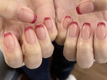 エン ダイカンヤマ(En'e daikanyama)/一癖おしゃれフレンチネイル♪