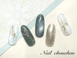 和柄ネイル8500円