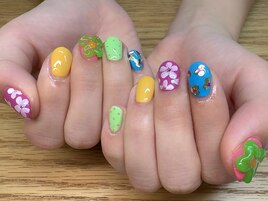 春ネイル/花/ポップネイル/浦和