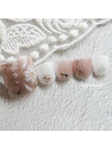 たゆ ネイル(たゆnail)/パラジェルベージュフットネイル