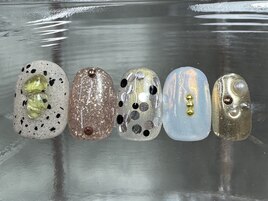 二ュアンスホロネイル11500円