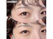 バレンタインデー(Valentine's day)の雰囲気（まつげパーマ）