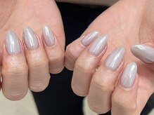フィロンネイル たまプラーザ店(filonnail)/ワンカラー×ミラーパウダー