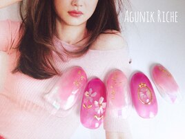 【シェルフラワーネイル】