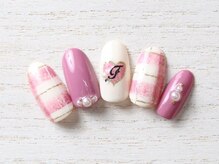 ア ネイル(A nail)/グレンチェック★ハート