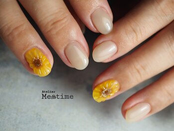 アトリエ ミータイム(Atelier Me-time)/ひまわりネイル