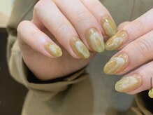 アイネイルズ 渋谷店(I nails)/【Saki.o】カーキぷっくり
