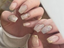 クルネ(QULNE)/手描き/花柄/フラワー