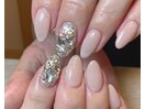 ストーン敷き詰めネイル