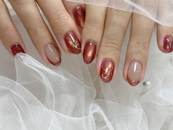 アプリコットネイル(apricot nail)の写真/カラーやマグネットは200色以上！旬なシーズンに合わせた定額デザインで、あなたらしさ輝く指先へ変身★