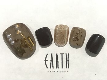 アース コアフュールボーテ 新潟中野山店 (EARTH Coiffure beaute')/ブロンズ×金箔 ￥6500