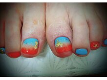 ネイルサロン リュバン ローズ(nailsalon Ruban Rose)/サマーフットネイル