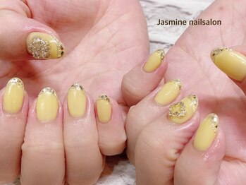 ジャスミンネイルサロン(Jasmine)/ガラスフレンチネイル