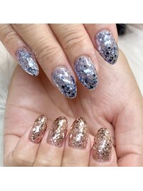 ラメワンカラー