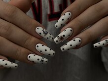 ハチイチイチサン(8113)/海外/韓国/長さだし/ドット