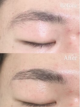 ザファーストインパクト(THE FIRST IMPACT)の写真/【当日予約も大歓迎!!】豊中駅5分×平日22時まで営業で通いやすさ◎骨格,好みに合わせた黄金比眉で垢抜け☆