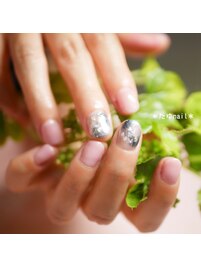 白べっ甲ネイル