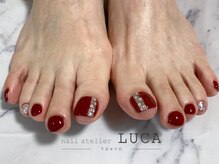 ネイルアトリエルカ(nail atelier LUCA)/M-558 ボルドーシンプルフット