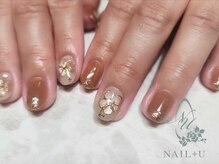 ネイルプラスユウ(NAIL+U)/上品フラワー