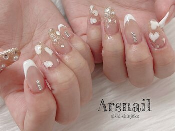 アルスネイル(Ars nail)/ハートフレンチネイル