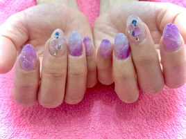 夏に◎涼しげシェルネイル★