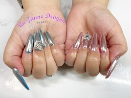 【ロングネイル】アシメミラー