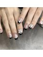 トゥルーネイル レイクタウンmori店(TRU NAIL)&nbsp;王道黒フレンチ.デザインジェルコース¥6,990