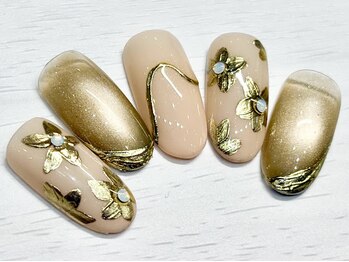 チェリーズネイル(Cherrys Nail)/フラワー 大人 ネイル