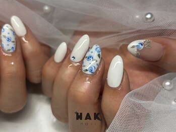 ハクネイル(HAK nail)/手書き薔薇アート