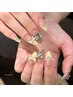【トレンドNail4本アート】500種類のシールパーツ4本付け放題♪