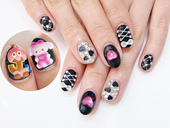 ネイルコレクション ピンク(Nail Collection Pink)/ジェル放題+キャラ追加/マイメロ