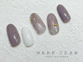 39. シアー マーブル ネイル