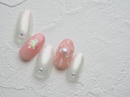 夏のお花ネイル