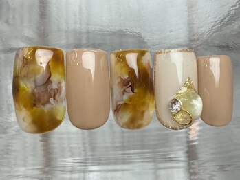 ナネア カラー(nanea color)/秋べっ甲ネイル11500円