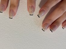 ラクエ(Laque)/スキニーフレンチ シルバーラメ