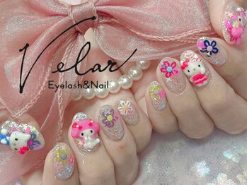 アイラッシュアンドネイル ヴェラール(Velar)/3dパーツ 夏ネイル