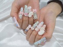 マイメロネイル/ゆめかわネイル.爾来ネイル
