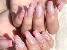 PINK french nails