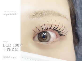 アイスタープラス 金沢店(EYE STAR+)/LEDエクステ100本+パーマ/エクパ