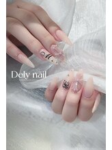 デリーネイル(Dely_nail)/ヌーディー×クロムハーツ風