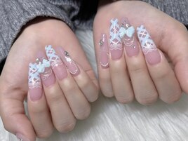 戸部担当★チェックネイル